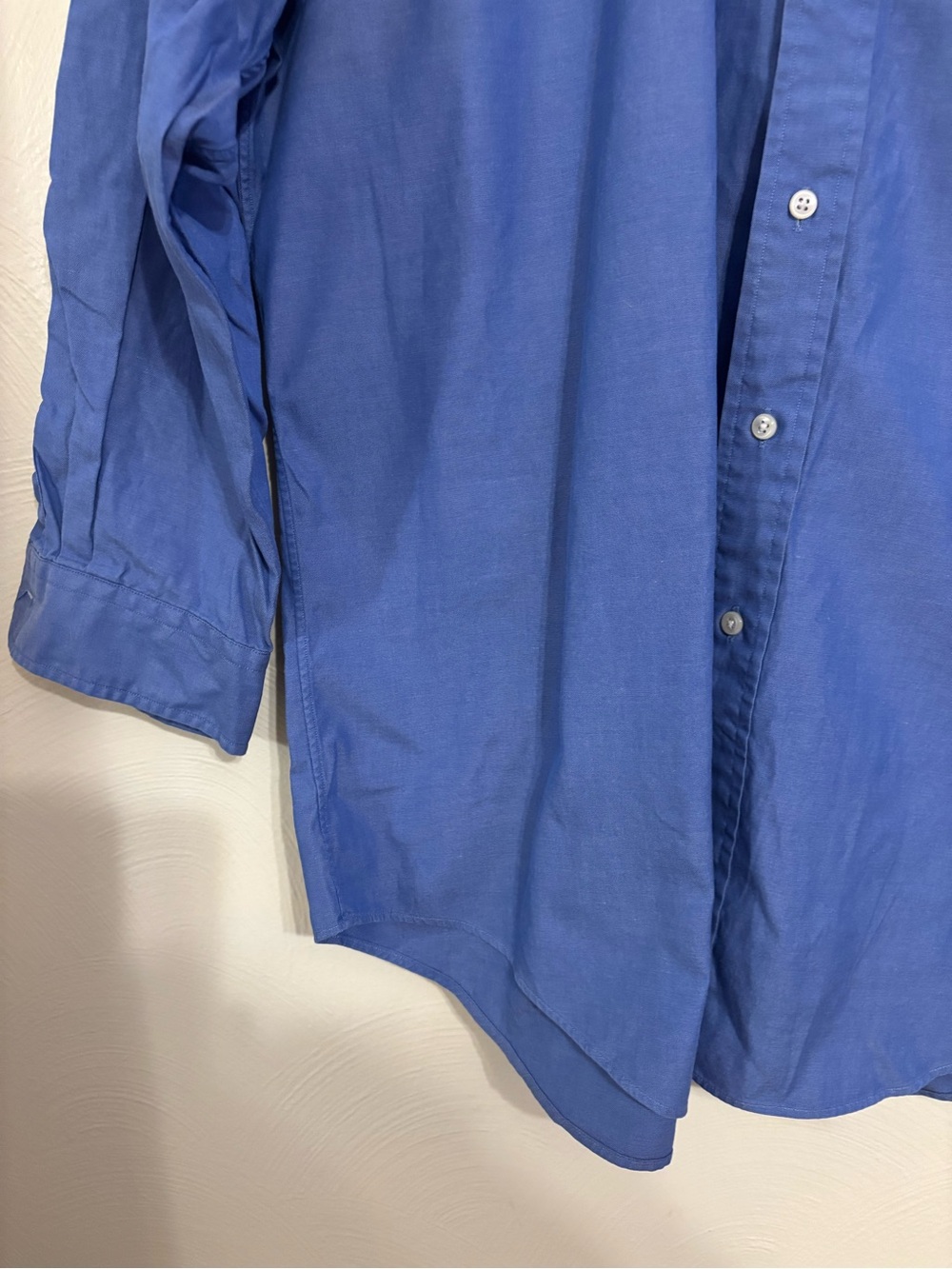 Ralph Lauren Yarmouth 17 33 Blue Oxford Button Down Shirt XL - Picture 6 of 7